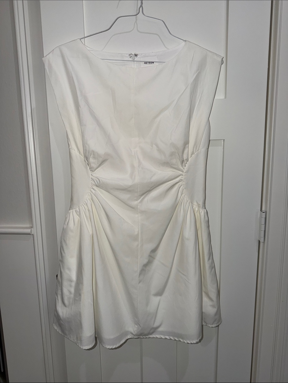 Heyson Ivory Gathered-Waist Women’s Mini Dress
